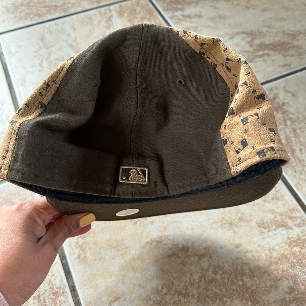 San Diego Padres New Era MLB Brown Baseball Hat Cap Size 7 5/8 - Picture 5 of 8